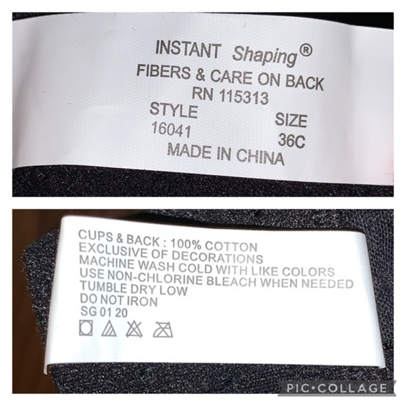 PlusForm Instant Shaping Cotton Comfort Floral Lace Wireless Bra Bundle Of 2 - Picture 16 of 16